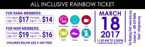 rana holi 2017 rainbow ticket